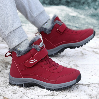 Behagelige Dame Letvægts Snestøvler – Pelskantet og Klar til Vejret Boots Tech Butik