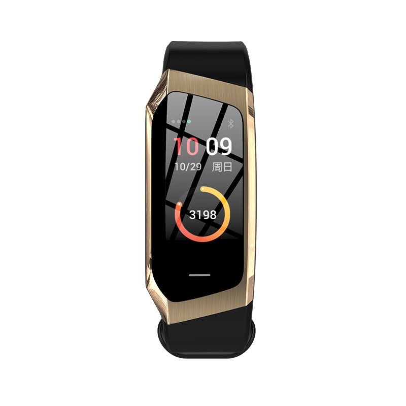 Smartwatch med Blodtryks- og Pulsmåler – Din Sundhed på Håndleddet Smart Watch Tech Butik Guld