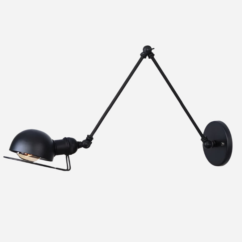 Vintage Retro Stil Væglampe til Hjemmet Lamp Tech Butik Sort 8+8