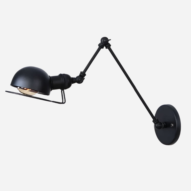 Vintage Retro Stil Væglampe til Hjemmet Lamp Tech Butik Sort 12+4