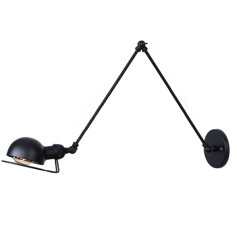 Vintage Retro Stil Væglampe til Hjemmet Lamp Tech Butik Sort 12+12