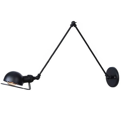 Vintage Retro Stil Væglampe til Hjemmet Lamp Tech Butik Sort 12+12