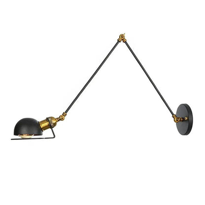 Vintage Retro Stil Væglampe til Hjemmet Lamp Tech Butik Guld+Sort 8+8