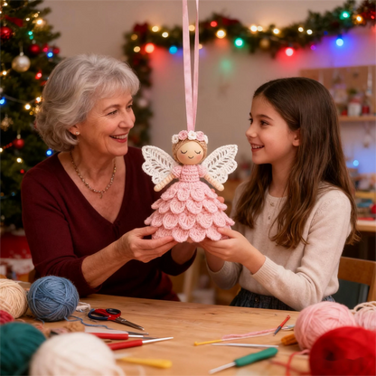 DIY Engel Udsmykning Hæklesæt – Kreativ Håndarbejde til Smuk Hjemmelavet Dekoration Toys Tech Butik