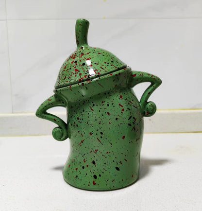 Tekande med Attitude – Halloween Dekorationskrus til Uhyggelig Sæsonstemning Decoraties Tech Butik Olivengrøn