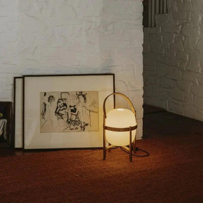 Træbordlampe – Naturlig Elegance med Varm, Moderne Stemningsbelysning Table Lamp Tech Butik