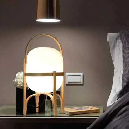 Træbordlampe – Naturlig Elegance med Varm, Moderne Stemningsbelysning Table Lamp Tech Butik