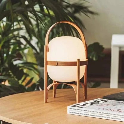 Træbordlampe – Naturlig Elegance med Varm, Moderne Stemningsbelysning Table Lamp Tech Butik