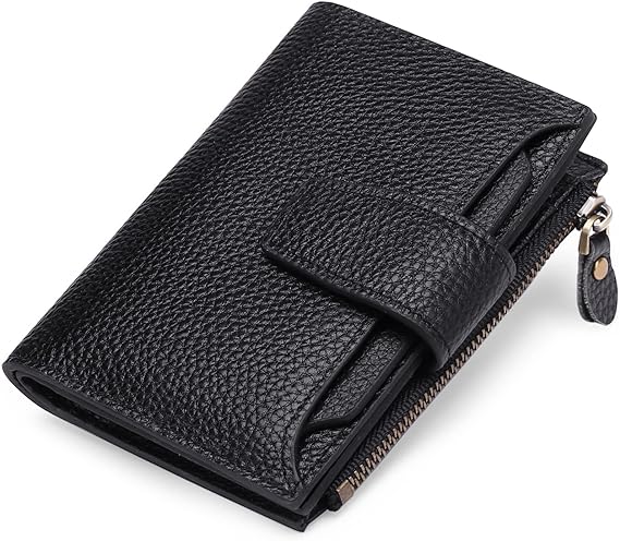 Multifunktionel Læderpung – Sikker RFID-Blokerende Design Wallets Tech Butik Elegant sort