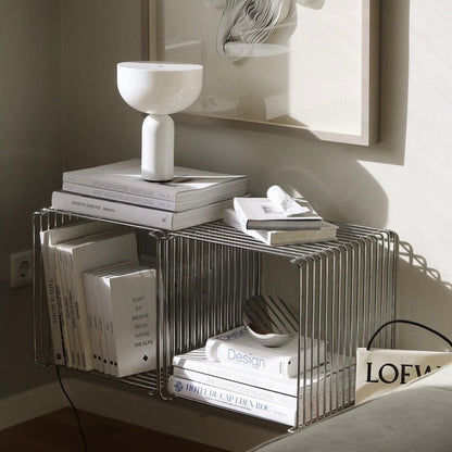 Moderne Minimalistisk Metal Flydende Hylde – Elegant og Pladsbesparende Opbevaringsløsning Shelf Tech Butik