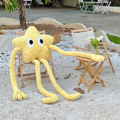 Kæmpe Blød Stjerne Pude – Blød og Krammevenlig Dekorationspude til Hyggelige Rum Pillow Tech Butik