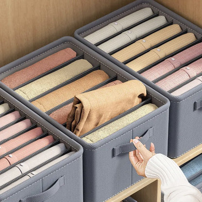 Foldbar Tøjorganisator til Skuffeskab – Jeans- og Bukseopbevaring Tech Butik