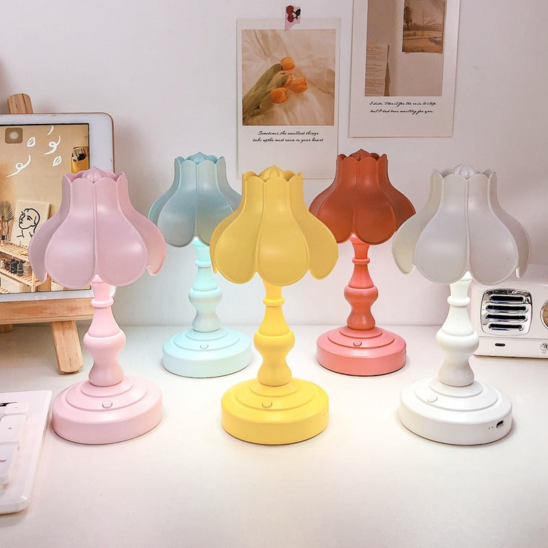 Pastel Lotus Dekorativ Bordlampe – Yndefuldt Design med Varm Stemning Lamps Tech Butik