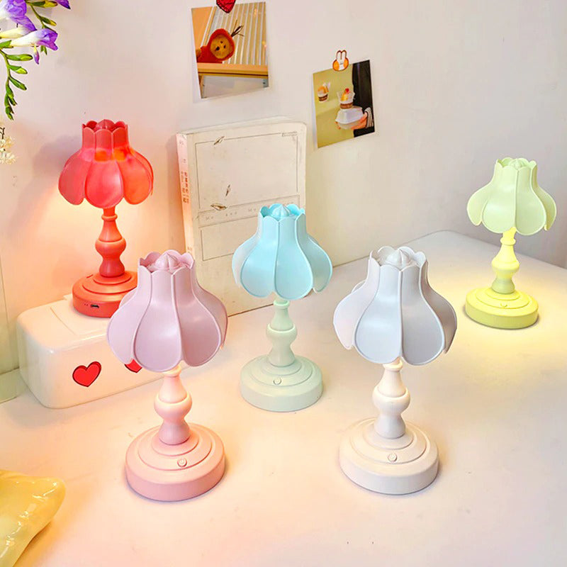 Pastel Lotus Dekorativ Bordlampe – Yndefuldt Design med Varm Stemning Lamps Tech Butik