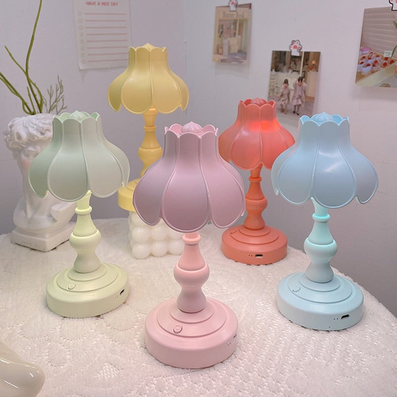 Pastel Lotus Dekorativ Bordlampe – Yndefuldt Design med Varm Stemning Lamps Tech Butik