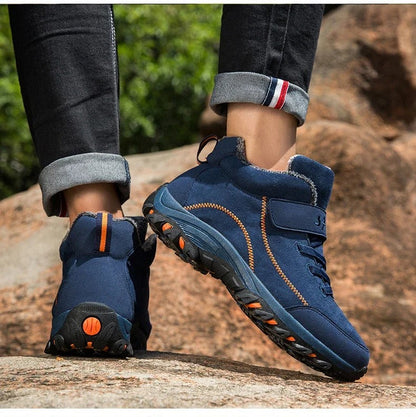 Herres Termiske Vandtætte Ankelstøvler – Holdbare, Varme og Skridsikre Boots Tech Butik Blå 39