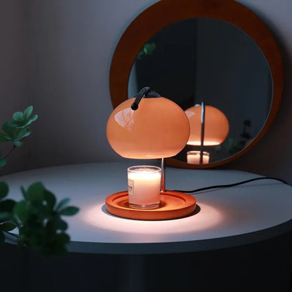 Retro Bauhaus Bordlampe – Vintage Glaslampe & Aromaterapi Lysvarmer Lamp Tech Butik
