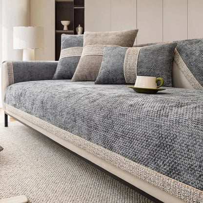 Elegant Sofabetræk i Hør – Stilfuld Beskyttelse og Komfort til Din Sofa Sofa Cover Tech Butik Mørkegrå 70 x 70 cm