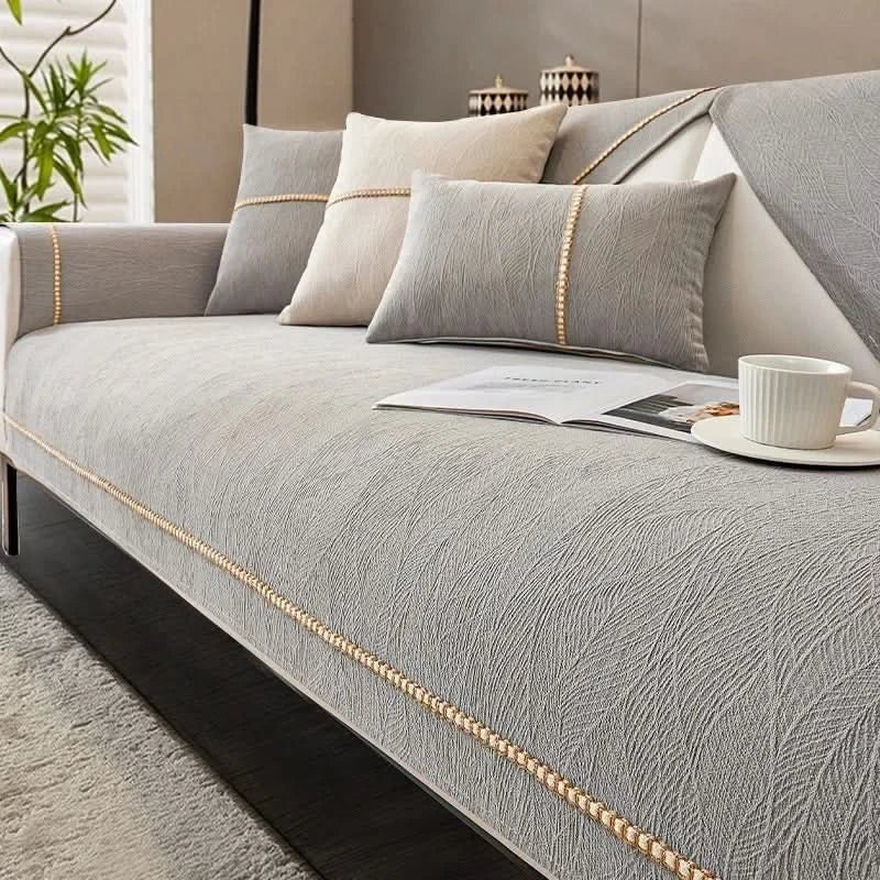 Elegant Sofabetræk i Hør – Stilfuld Beskyttelse og Komfort til Din Sofa Sofa Cover Tech Butik