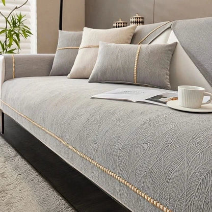 Elegant Sofabetræk i Hør – Stilfuld Beskyttelse og Komfort til Din Sofa Sofa Cover Tech Butik