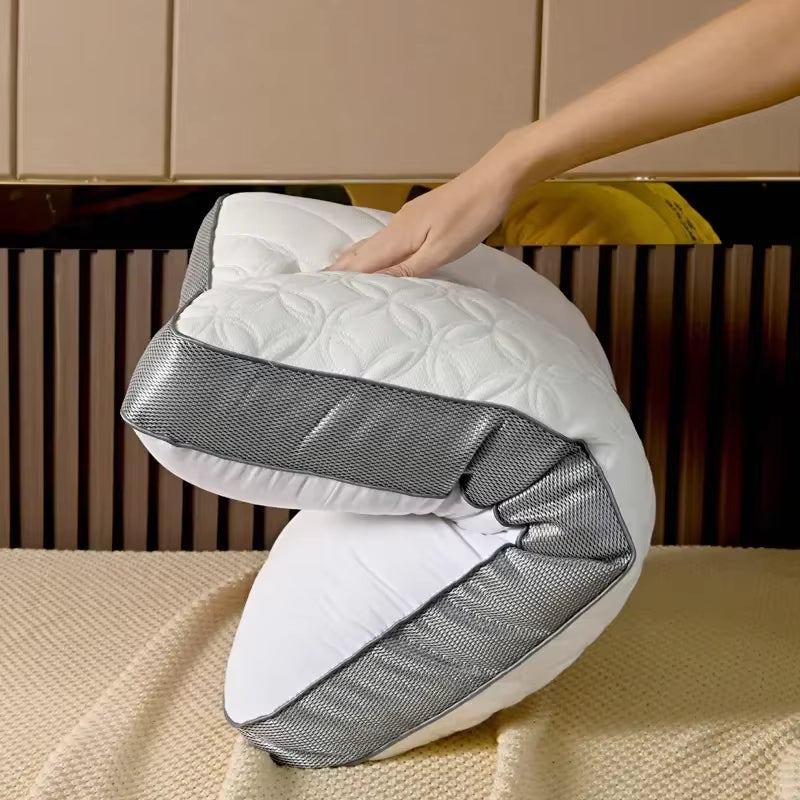 Vaskbar 3D Quiltet Cervikal Latex Pude – Ergonomisk og Åndbar Sovepude (1 Stk.) pillow Tech Butik