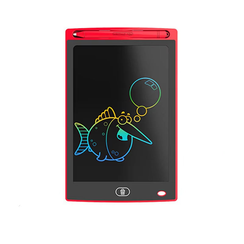 Farverig LCD Skriveplade til Børn – Genanvendelig Tegne- og Notatplade Electronics & Gadgets Tech Butik Rød