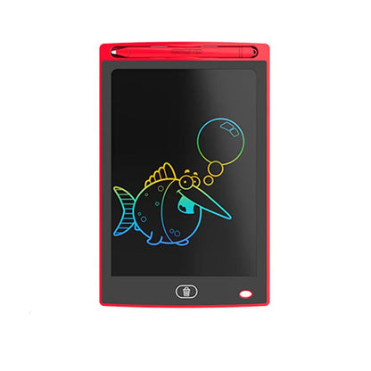 Farverig LCD Skriveplade til Børn – Genanvendelig Tegne- og Notatplade Electronics & Gadgets Tech Butik Rød