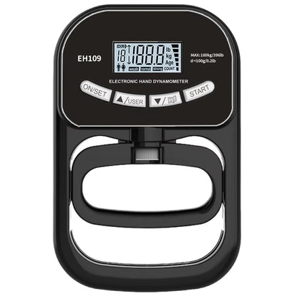 Digital Hånddynamometer – Præcis Styrkemåling op til 90 kg Fitness & Health Tech Butik Sort
