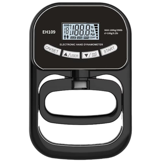 Digital Hånddynamometer – Præcis Styrkemåling op til 90 kg Fitness & Health Tech Butik Sort