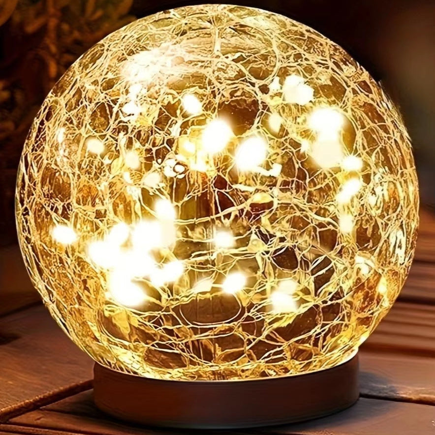 Stilfulde udendørslys – fortryllende solcelledrevet glaskugle med varm glød Outdoor Lights Tech Butik Klar