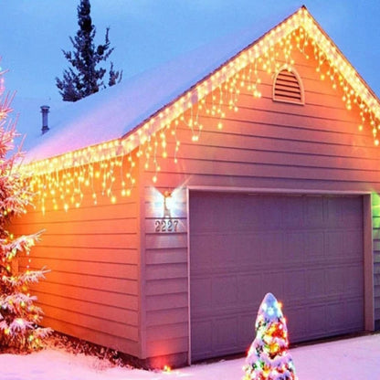 Festlige Udendørs Julelys – Magisk Vejrbestandig LED-Lysegardin Christmas Lights Tech Butik