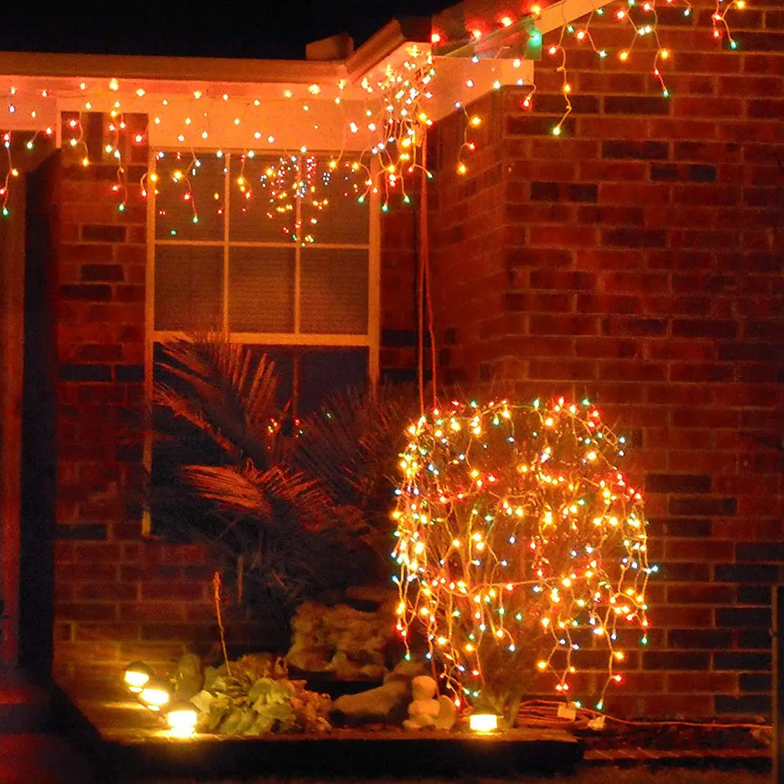 Festlige Udendørs Julelys – Magisk Vejrbestandig LED-Lysegardin Christmas Lights Tech Butik