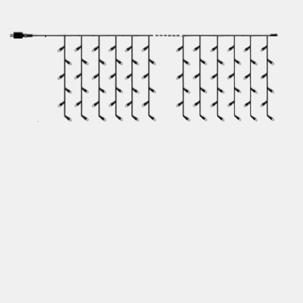 Festlige Udendørs Julelys – Magisk Vejrbestandig LED-Lysegardin Christmas Lights Tech Butik Varmt lys (2700–3500 K) 4M(W) X 0.6M(H)