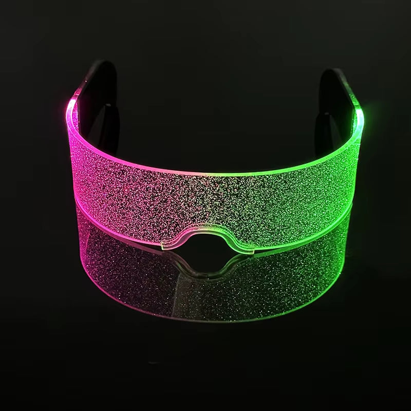 LED Cyberpunk Glow-briller med Dynamiske Lyseffekter LED Cyberpunk Glasses Tech Butik 09Akryl
