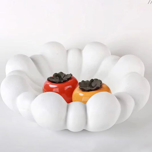 Bone White Keramikbakke – Elegant Serverings- og Dekorationsbakke til Hjemmet Bakker Tech Butik