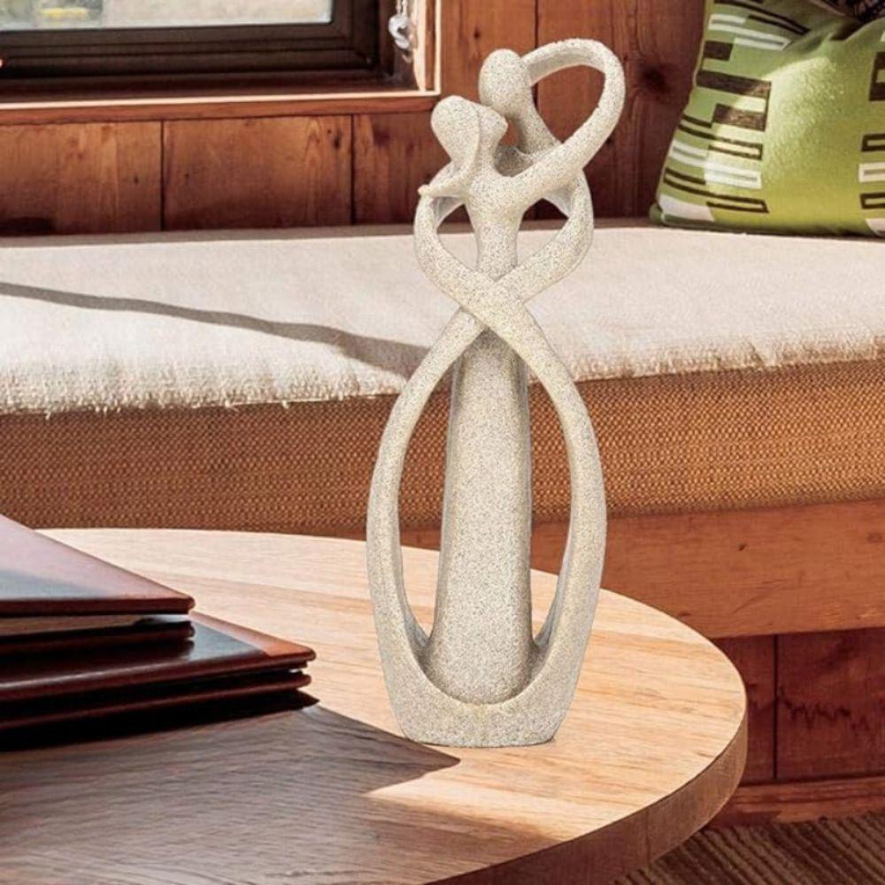 Tidløs Kærlighed Abstrakt Kunst Statue – Moderne Skulptur til Elegante Rum Home Decor Tech Butik
