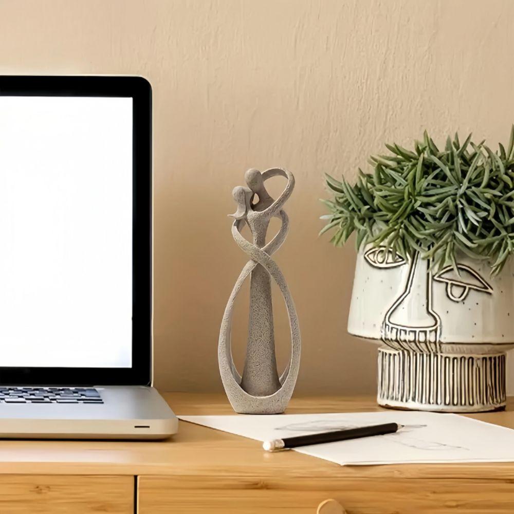 Tidløs Kærlighed Abstrakt Kunst Statue – Moderne Skulptur til Elegante Rum Home Decor Tech Butik