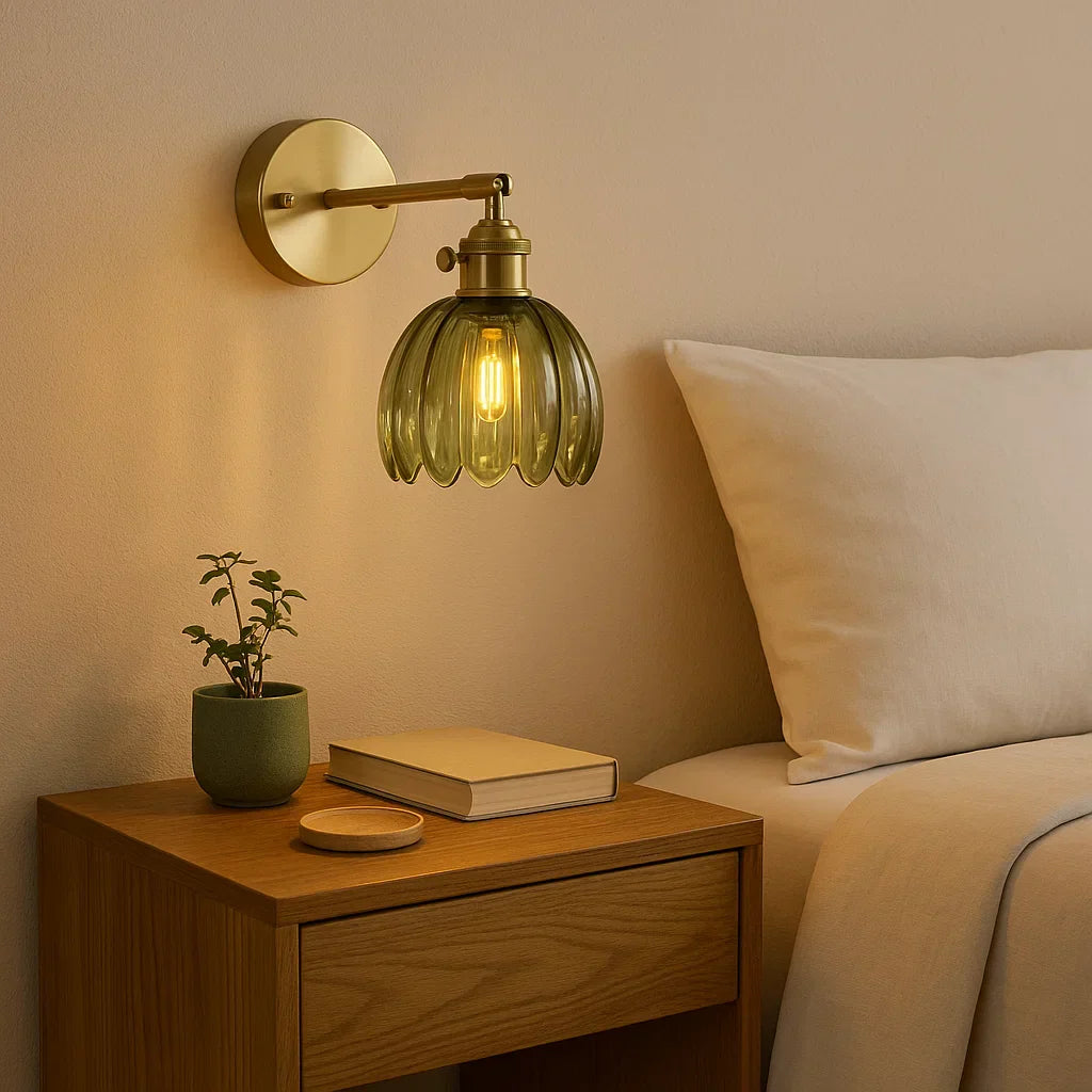 Retro Væglampe – Elegant Glas Tulipan Design til Stilfuld Belysning Wall lamps Tech Butik