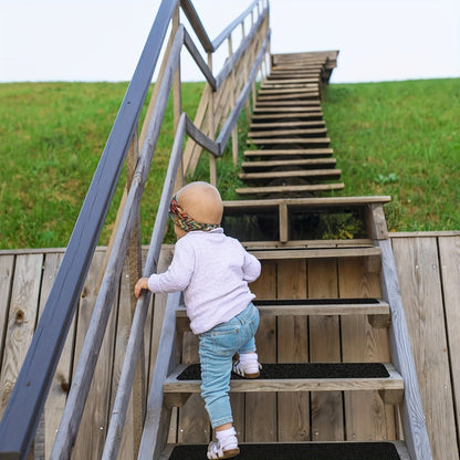 10-Pak Skridsikre Trappestrips – 80-Korn Kraftig Gummi for Sikker Indendørs & Udendørs Fodfæste Home & Decor Furniture Tech Butik