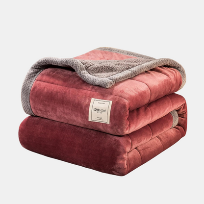 Premium Fleecetæppe – Luksuriøs Vintervarme Plaider Tech Butik Mørk rosa 150x200 cm