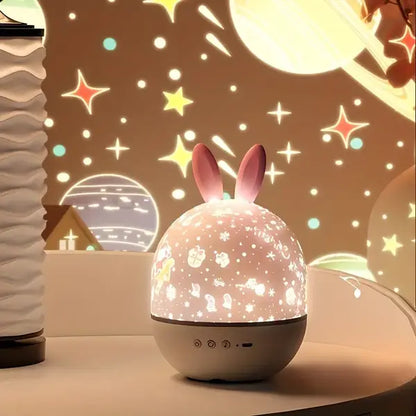Magisk Stjernehimmel Projektor – Fortryllende Natlys & Beroligende Musik til Børneværelser Table lamp Tech Butik