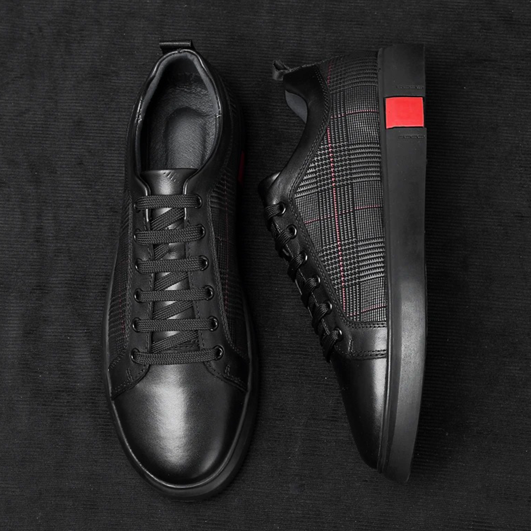 Herres Håndlavede Læder Casual Sneakers – Klassisk Design med Overlegen Komfort Men Shoes Tech Butik