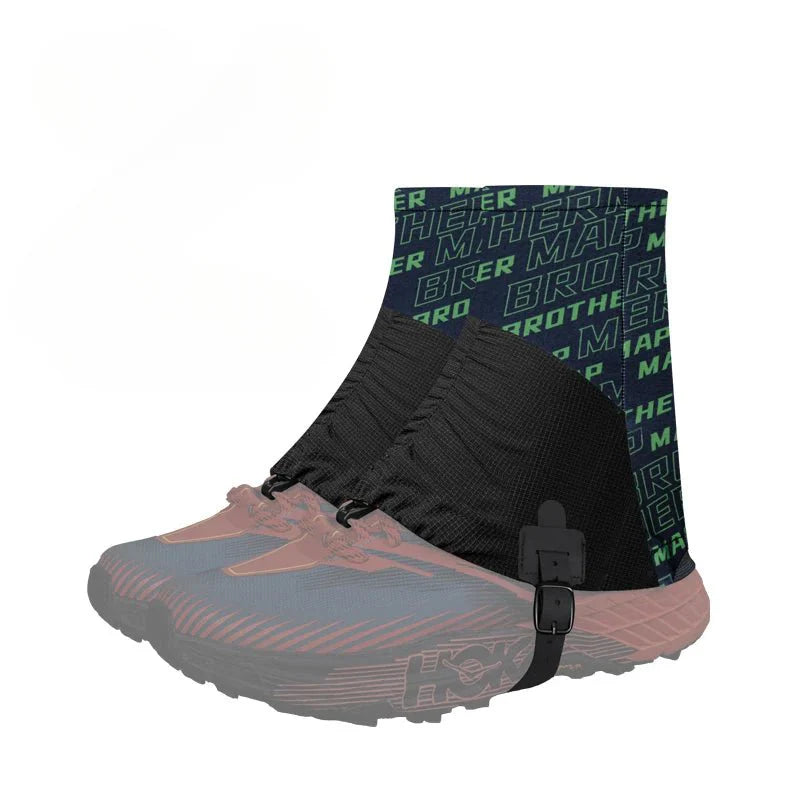 Letvægts Vandregamacher til Vandrestøvler – Beskyttelse mod Sand og Snavs Tech Butik Bogstavmønster