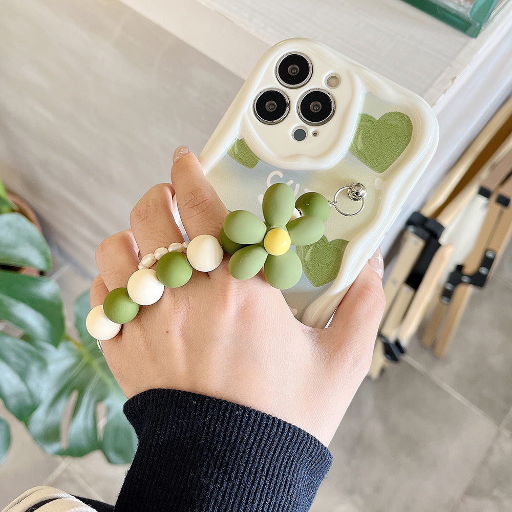 Smukt Hvidt Hjerte Makeup Spejl iPhone Cover – MagSafe Kompatibel med Full-Body Beskyttelse & Kameralinsebeskytter Telefoncovers Tech Butik