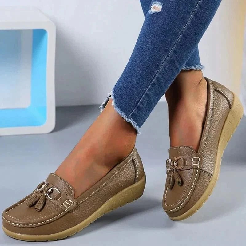 Dame Ortopædiske Loafers – Stilfuld Afslapning til Hele Dagen Women's Shoes Tech Butik Brun 35