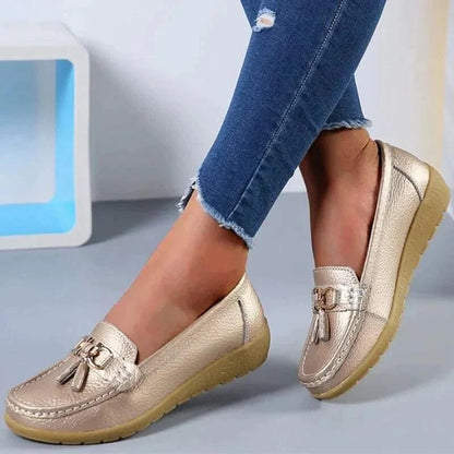Dame Ortopædiske Loafers – Stilfuld Afslapning til Hele Dagen Women's Shoes Tech Butik Guld 35