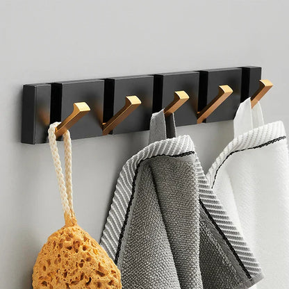 Foldbar Vægkrog i Rustfrit Stål – Minimalistisk og Pladsbesparende Vægkrog Kitchen Utensil Holders & Racks Tech Butik