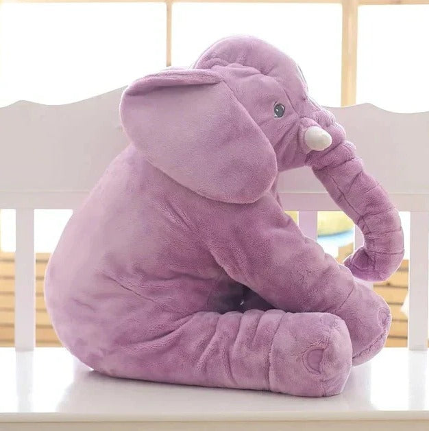 Elskværdig Baby Elefant Krammepude – Blød Krammeven til Børn Pillows Tech Butik Lilla