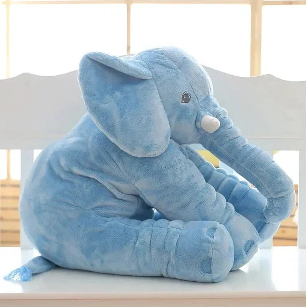 Elskværdig Baby Elefant Krammepude – Blød Krammeven til Børn Pillows Tech Butik Blå