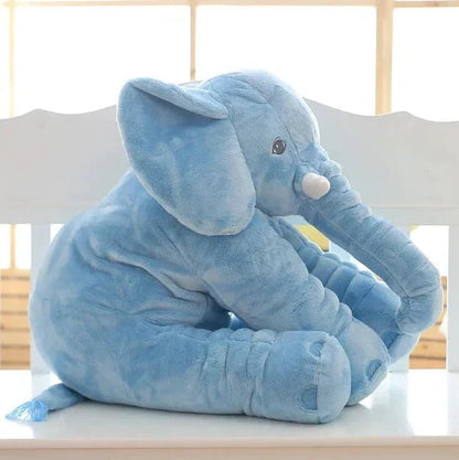 Elskværdig Baby Elefant Krammepude – Blød Krammeven til Børn Pillows Tech Butik Blå